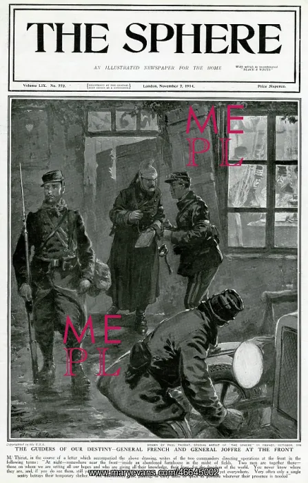: Generals French and Joffre at the Front, 1914 : Generals French and Joffre at the Front, 1914