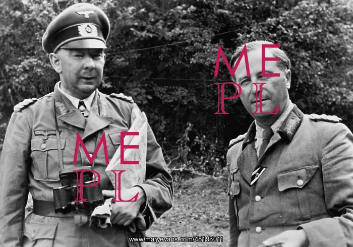 : The generals Werner Kempf and Hermann Breith, 1943 : The generals Werner Kempf and Hermann Breith, 1943