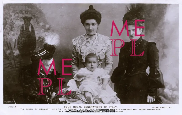 : Four generations of Italian Royalty : Four generations of Italian Royalty