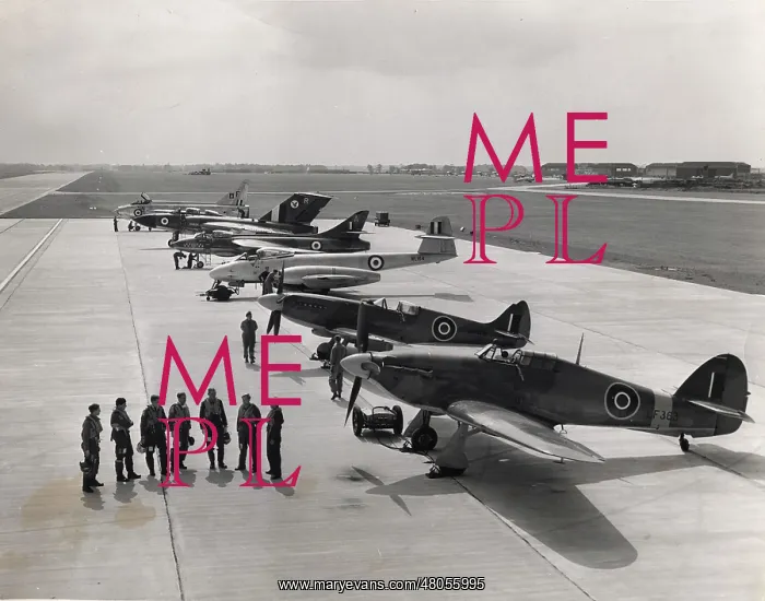 : Six generations of RAF fighters line up together : Six generations of RAF fighters line up together