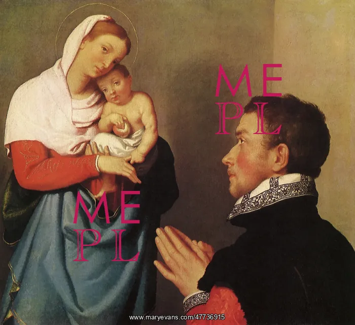 : A Gentleman in Adoration before the Madonna : A Gentleman in Adoration before the Madonna