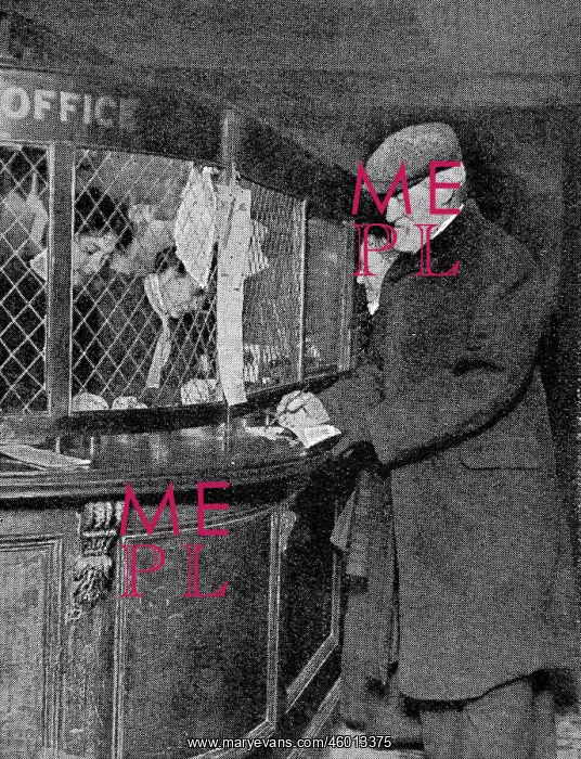 : A gentleman drawing the first pension : A gentleman drawing the first pension