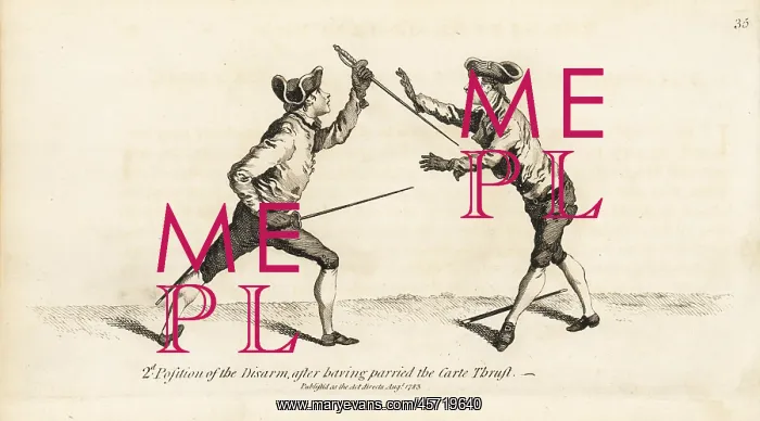 : Gentleman fencer taking his opponent's sword : Gentleman fencer taking his opponent's sword
