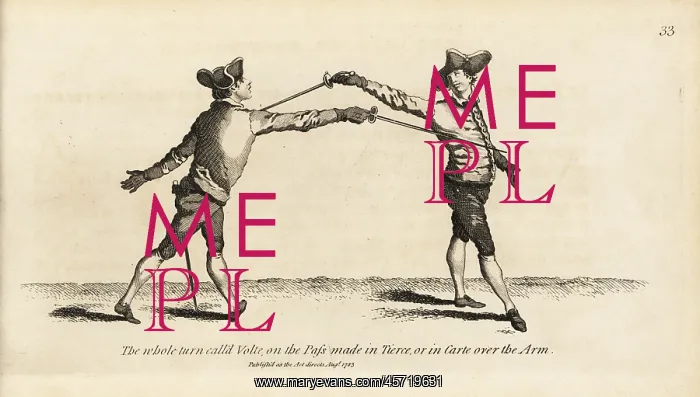 : Gentleman fencer in the whole turn called Volte : Gentleman fencer in the whole turn called Volte