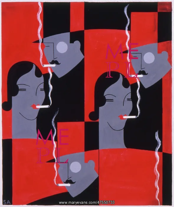 : Gentleman in top hat and monacle and a chic young woman : Gentleman in top hat and monacle and a chic young woman