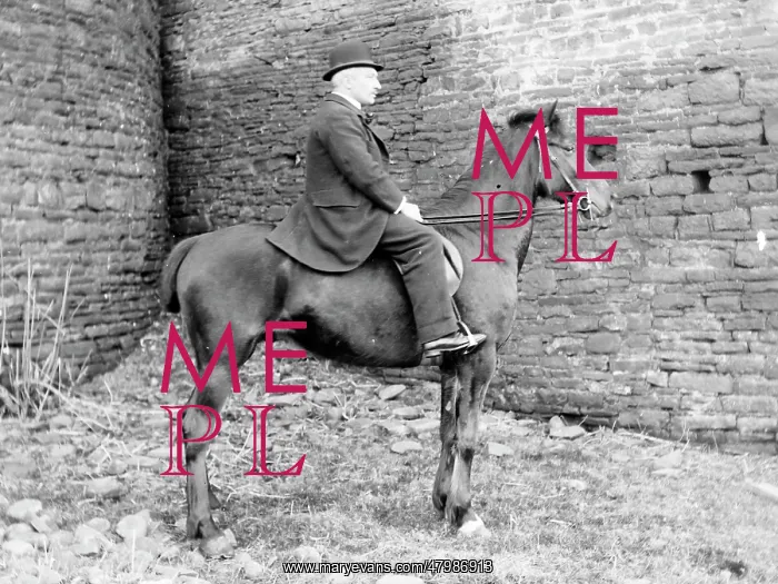 : Gentleman on horseback, Mid Wales : Gentleman on horseback, Mid Wales