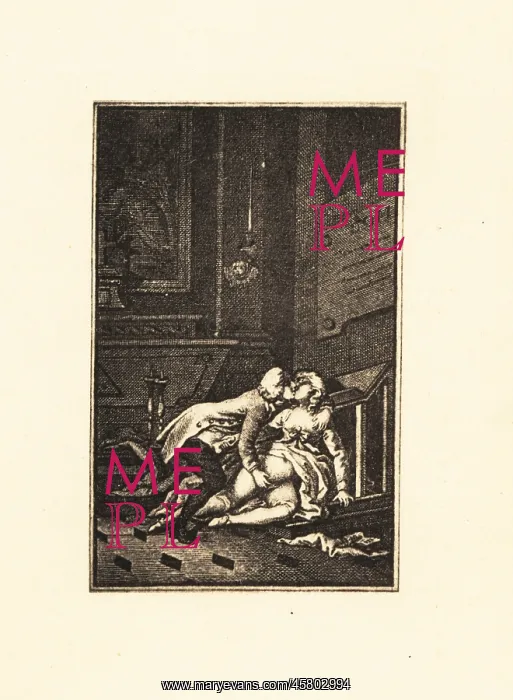 : A gentleman and lady mutually masturbating, 18th century : A gentleman and lady mutually masturbating, 18th century