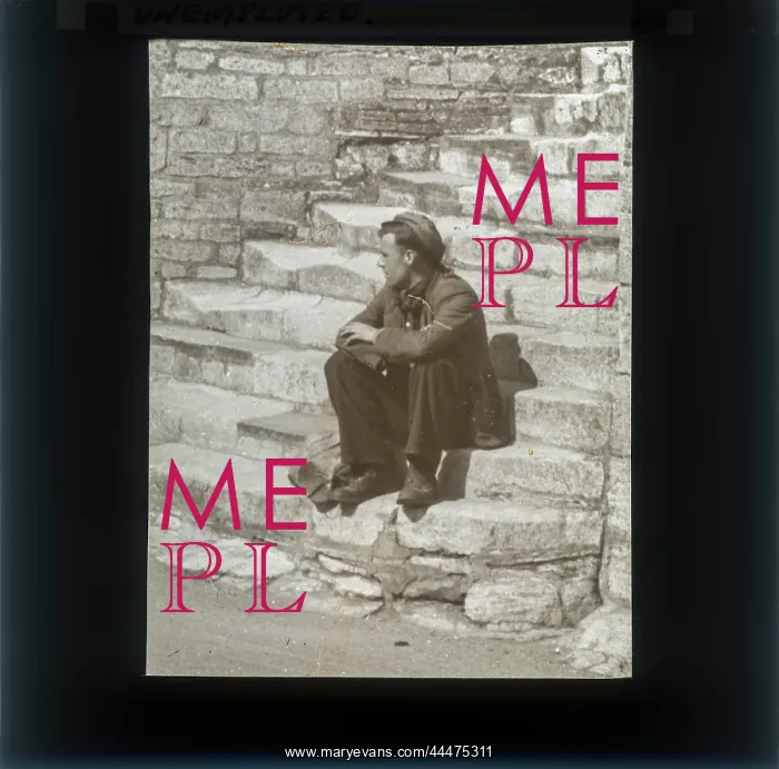  : Gentleman sitting on steps