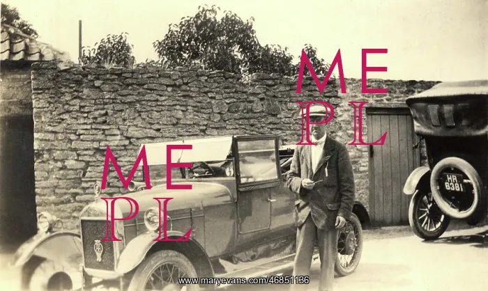 : Gentleman and small motor car : Gentleman and small motor car