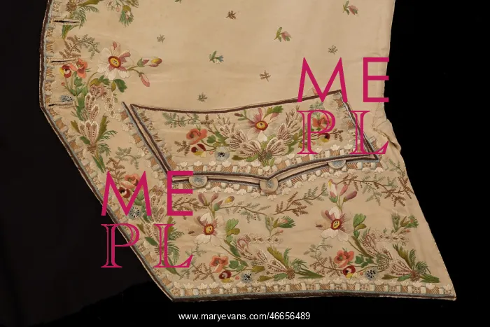 : Gentleman's waistcoat, c1760-80 : Gentleman's waistcoat, c1760-80