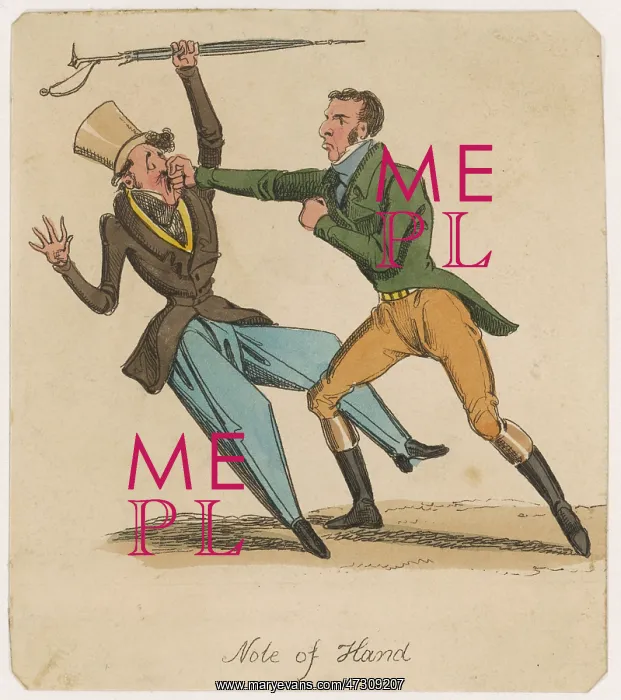 : GENTLEMEN FIGHTING / 1830