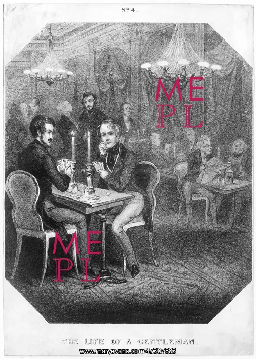 : GENTLEMEN GAMBLING C1830 : GENTLEMEN GAMBLING C1830