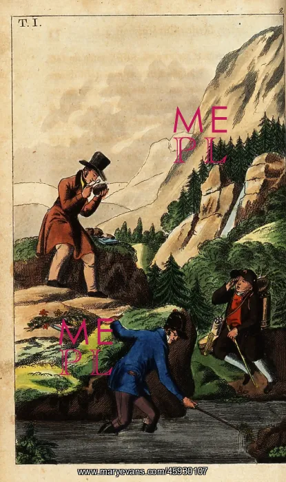 : Gentlemen geologists laboriously search for : Gentlemen geologists laboriously search for