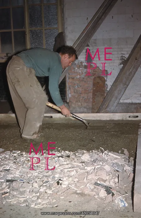 : The gents? cloakrooms during construction c.1960 : The gents? cloakrooms during construction c.1960