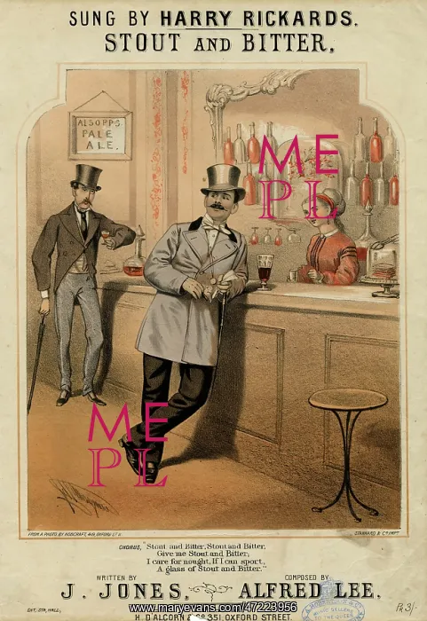 : Two Gents Drinking - circa 1860 : Two Gents Drinking - circa 1860