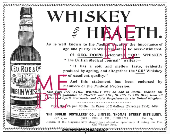 : Geo Roe's Irish Whisky : Geo Roe's Irish Whisky