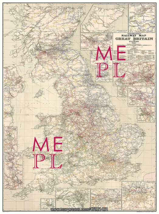 : Geographia Railway Map of Great Britain : Geographia Railway Map of Great Britain