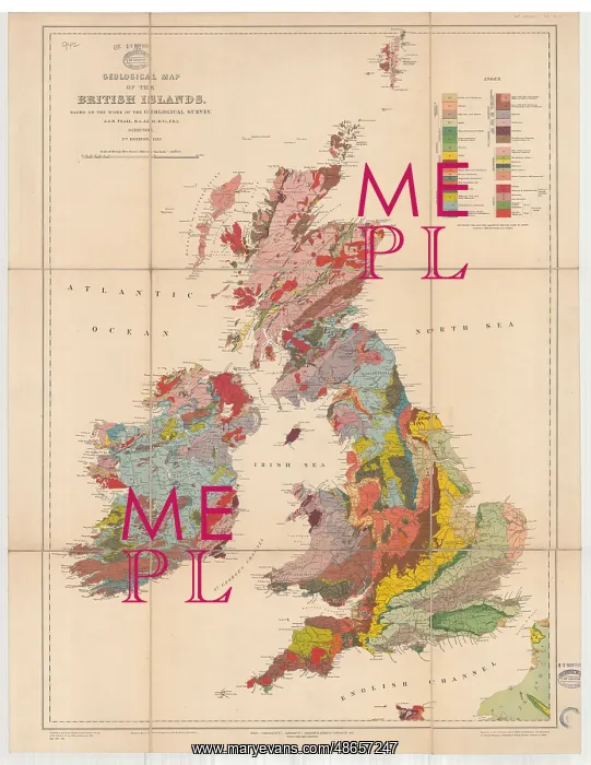 : Geological Map of the British Isles (Teall, 1912) : Geological Map of the British Isles (Teall, 1912)