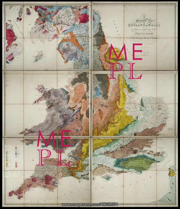 : Geological Map of England and Wales (1865) 3rd edition : Geological Map of England and Wales (1865) 3rd edition
