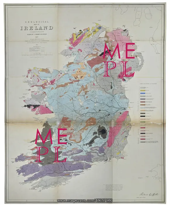 : Geological map of Ireland (Griffith 1837) : Geological map of Ireland (Griffith 1837)