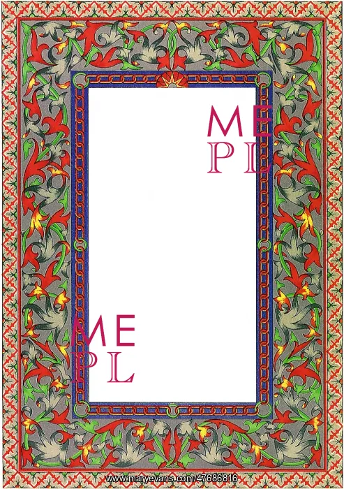  : Geometric Floral Border