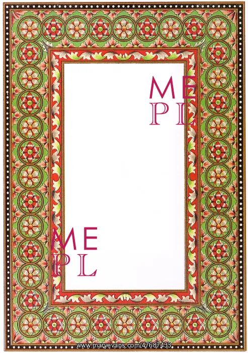  : Geometric Floral Border