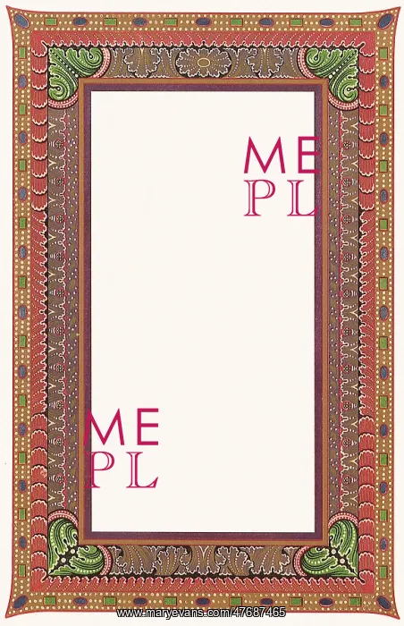  : Geometric Floral Border