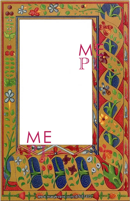  : Geometric Floral Border