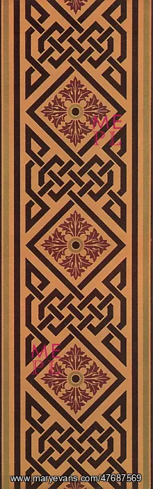  : Geometric Floral Border