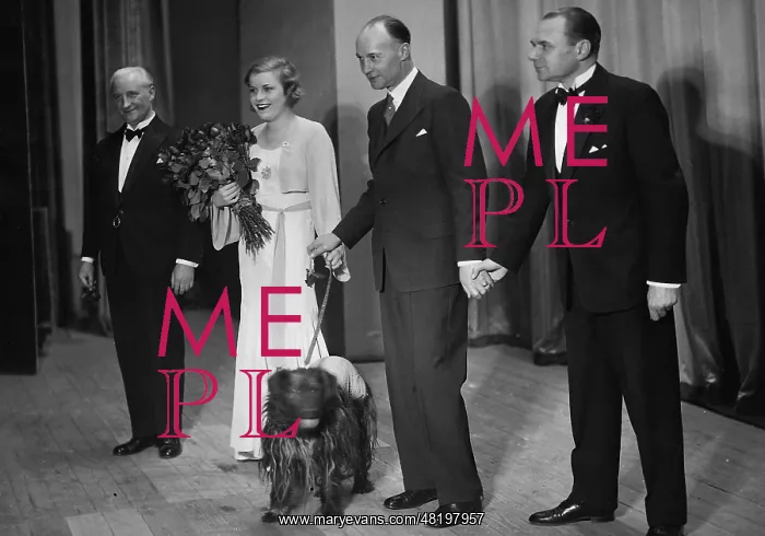 : Georg Jacoby with Renate Muller after the premiere of a play : Georg Jacoby with Renate Muller after the premiere of a play