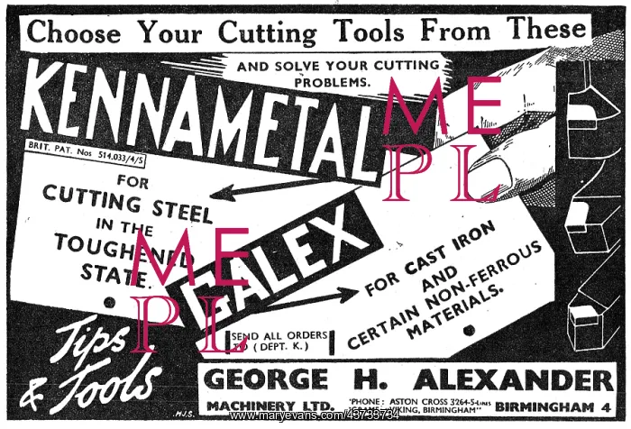 : George Alexander Cutting Tools Kennametal - Galex : George Alexander Cutting Tools Kennametal - Galex