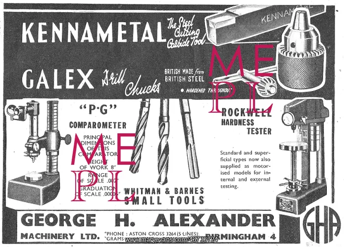 : George Alexander Galex Drill Chucks. P.G.Comparometer : George Alexander Galex Drill Chucks. P.G.Comparometer