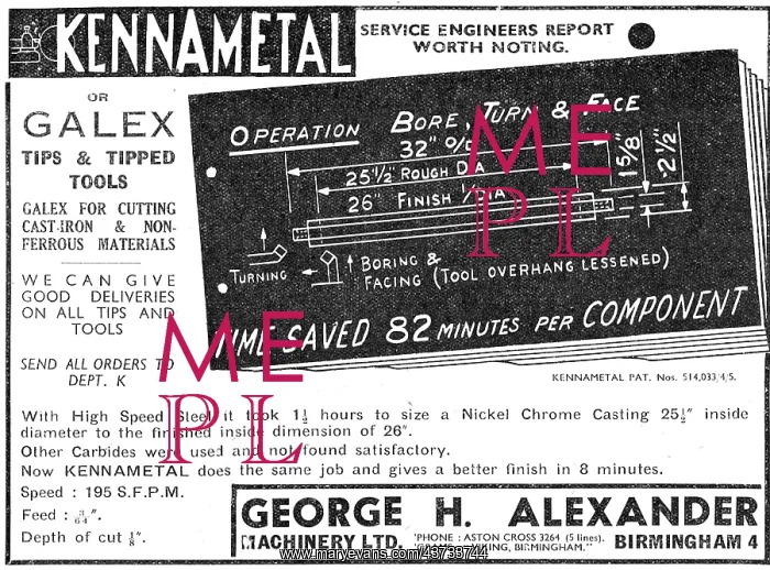 : George Alexander Machine Tool & : George Alexander Machine Tool &