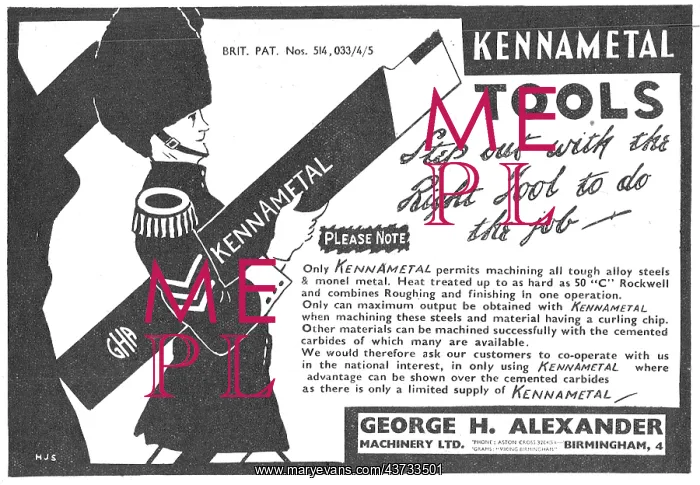 : George Alexander Machine Tools. Kennametal : George Alexander Machine Tools. Kennametal