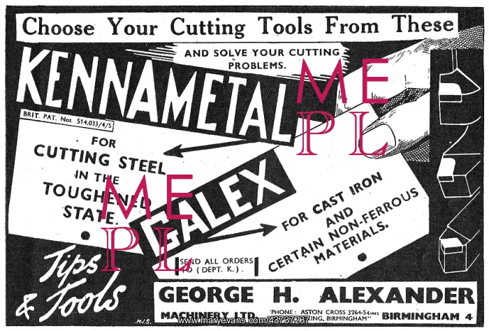 : George Alexander Machine Tools. Kennametal : George Alexander Machine Tools. Kennametal
