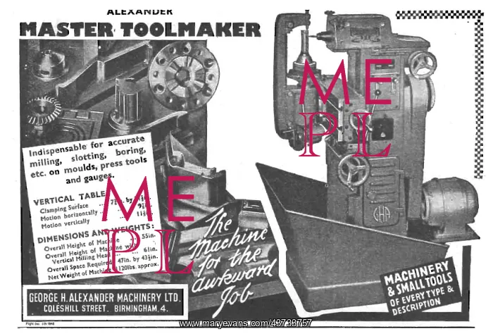 : George Alexander Master Toolmakers : George Alexander Master Toolmakers