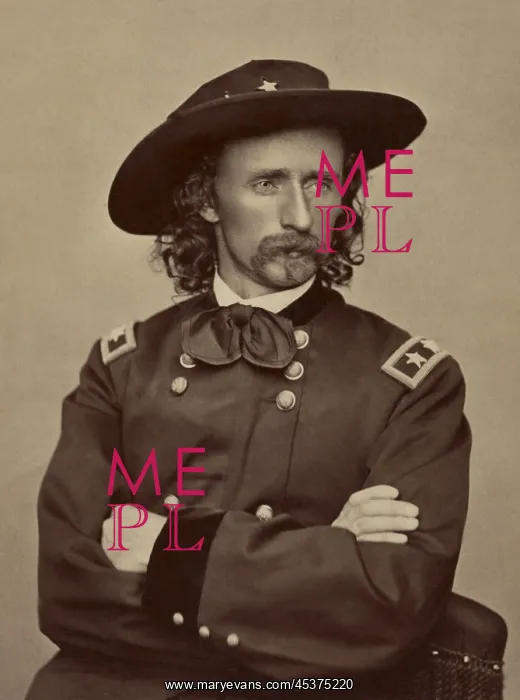 : George Armstrong Custer, in Brady Studio portrait : George Armstrong Custer, in Brady Studio portrait
