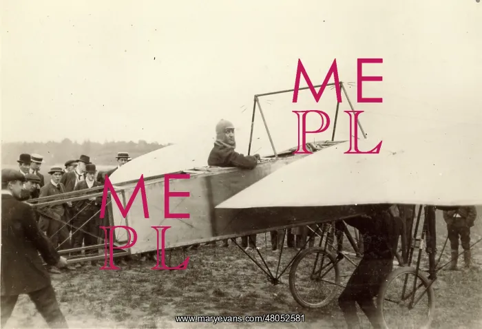 : George A Barnes in the Humber monoplane in 1910 : George A Barnes in the Humber monoplane in 1910