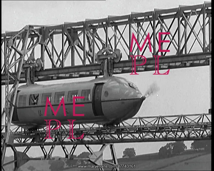 : The George Bennie Railplane Driven By a Propeller : The George Bennie Railplane Driven By a Propeller