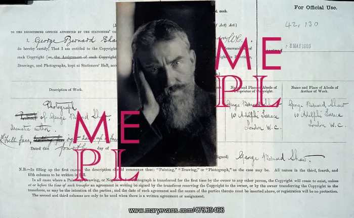  : George Bernard Shaw copyright
