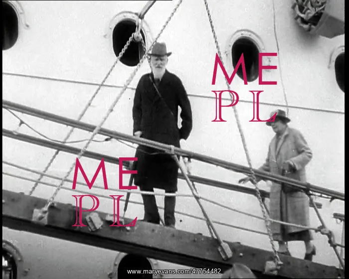 : George Bernard Shaw Talking from a Gangplank : George Bernard Shaw Talking from a Gangplank