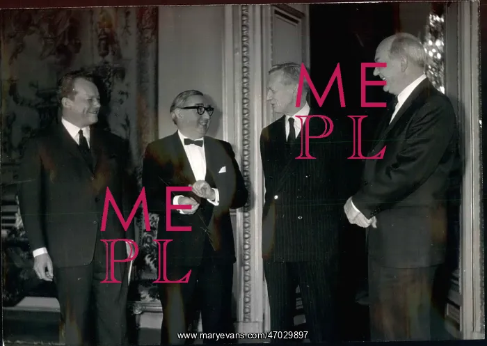 : George Brown with other foreign ministers, Paris : George Brown with other foreign ministers, Paris