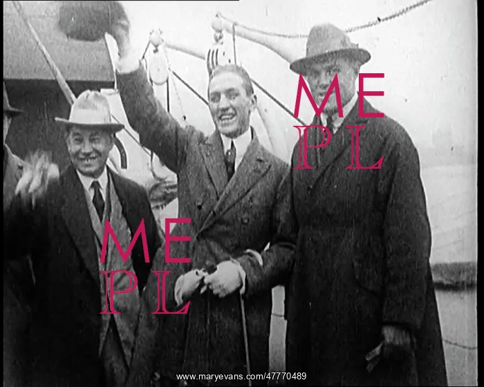 : George Carpentier With Associates on the Deck of a Ship : George Carpentier With Associates on the Deck of a Ship