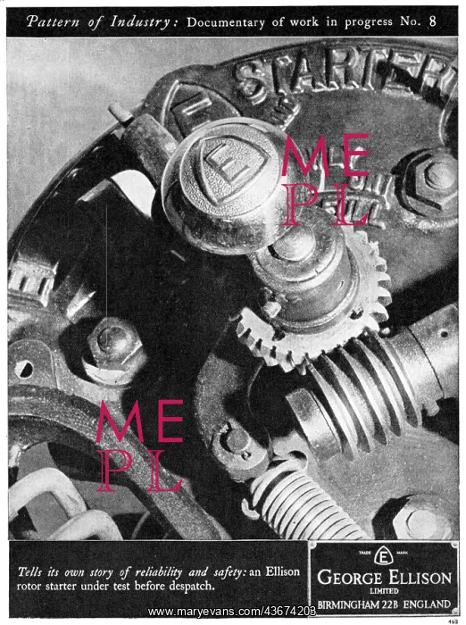 : George Ellison Rotor Starter : George Ellison Rotor Starter