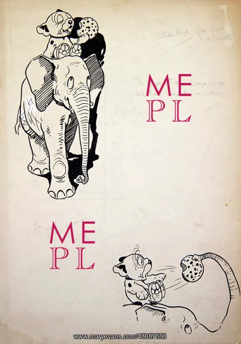 : George Ernest Studdy, Bonzo rides an elephant : George Ernest Studdy, Bonzo rides an elephant