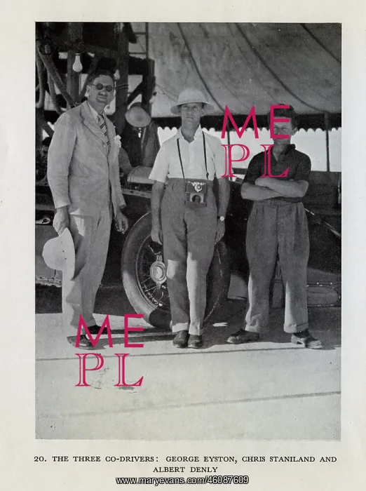 : George Eyston, Chris Stanland and Albert Denly : George Eyston, Chris Stanland and Albert Denly