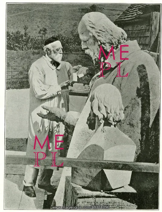 : George Frederick Watts, statue of Tennyson : George Frederick Watts, statue of Tennyson