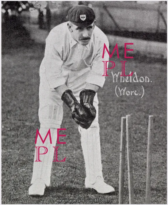 : George Frederick Wheldon - wicket-keeper, Worcestershire CCC : George Frederick Wheldon - wicket-keeper, Worcestershire CCC