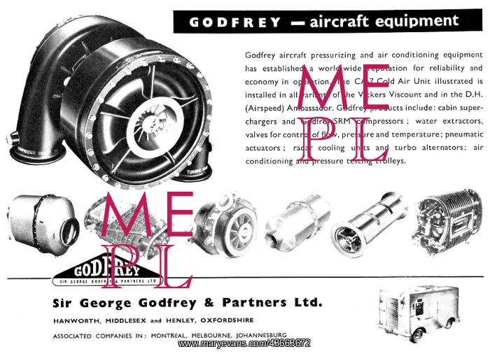 : George Godfrey Air Conditioning & Pressurisation Equipment : George Godfrey Air Conditioning & Pressurisation Equipment