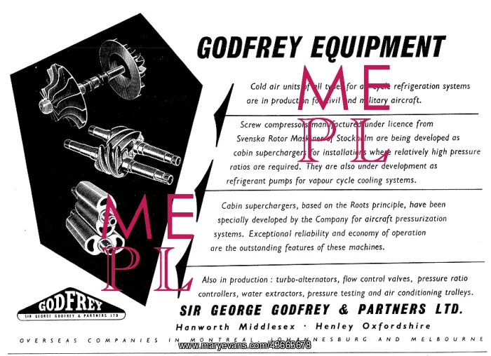 : George Godfrey Air Conditioning & Pressurisation Equipment : George Godfrey Air Conditioning & Pressurisation Equipment